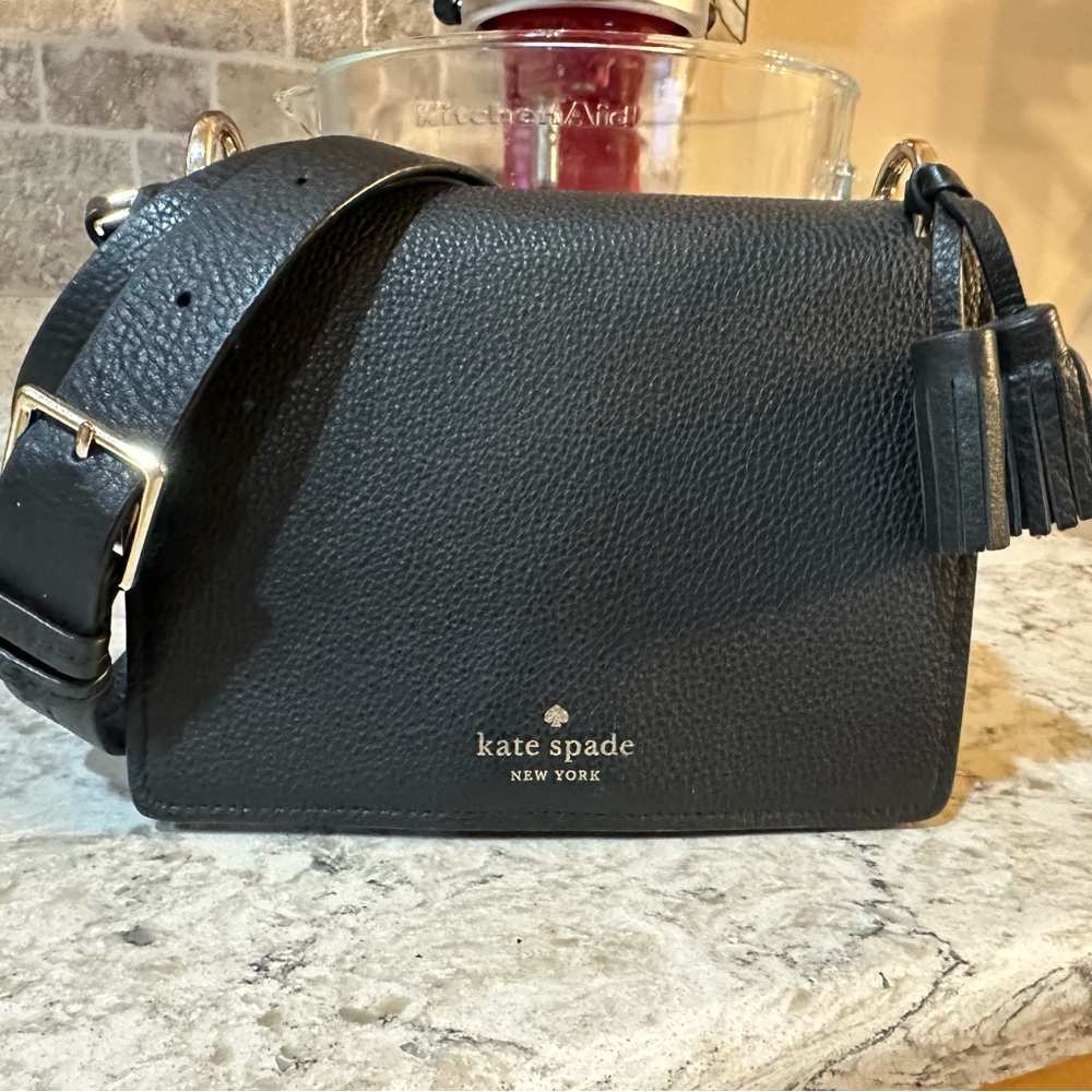 Kate Spade Black Leather Crossbody Bag